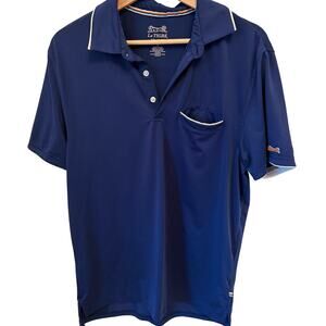 Le Tigre Tri-Flex Polo Shirt Navy Blue Small Performance Stretch‎ Golf Tennis